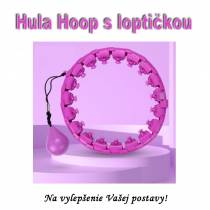 Inteligentný fitnes kruh na chudnutie Hula Hoop - ružová