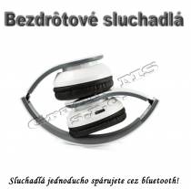 Bezdrôtové slúchadlá bluetooth STN-07 biele