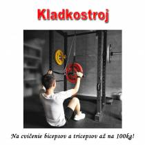 Kladkostroj - súprava na cvičenie bicepsov a tricepsov až na 100kg