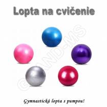 Gymnastická lopta - GYM BALL 65cm s pumpou fialová