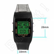 Športové digitálne hodinky - T02 čierne